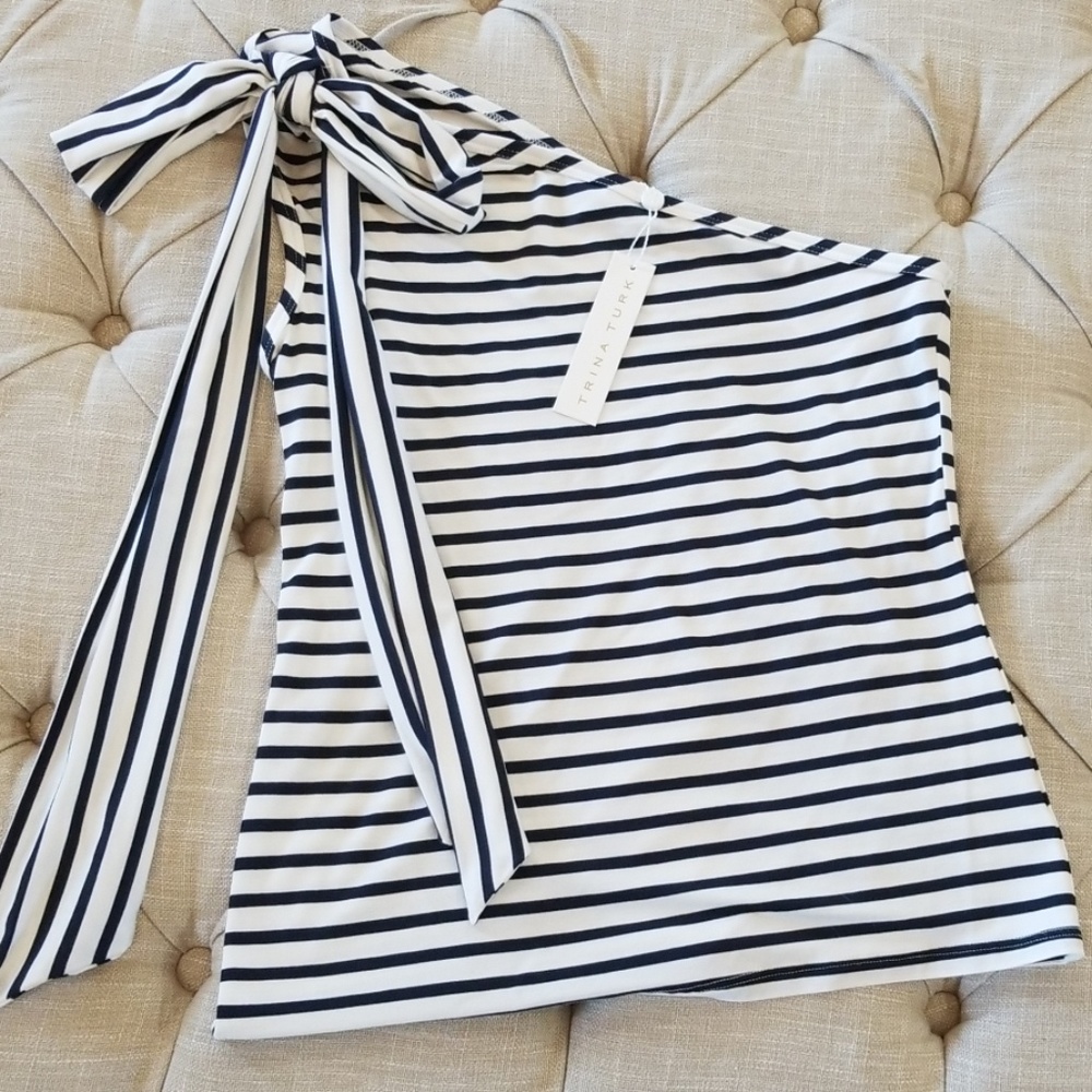 NWT Trina Turk One Shoulder Top